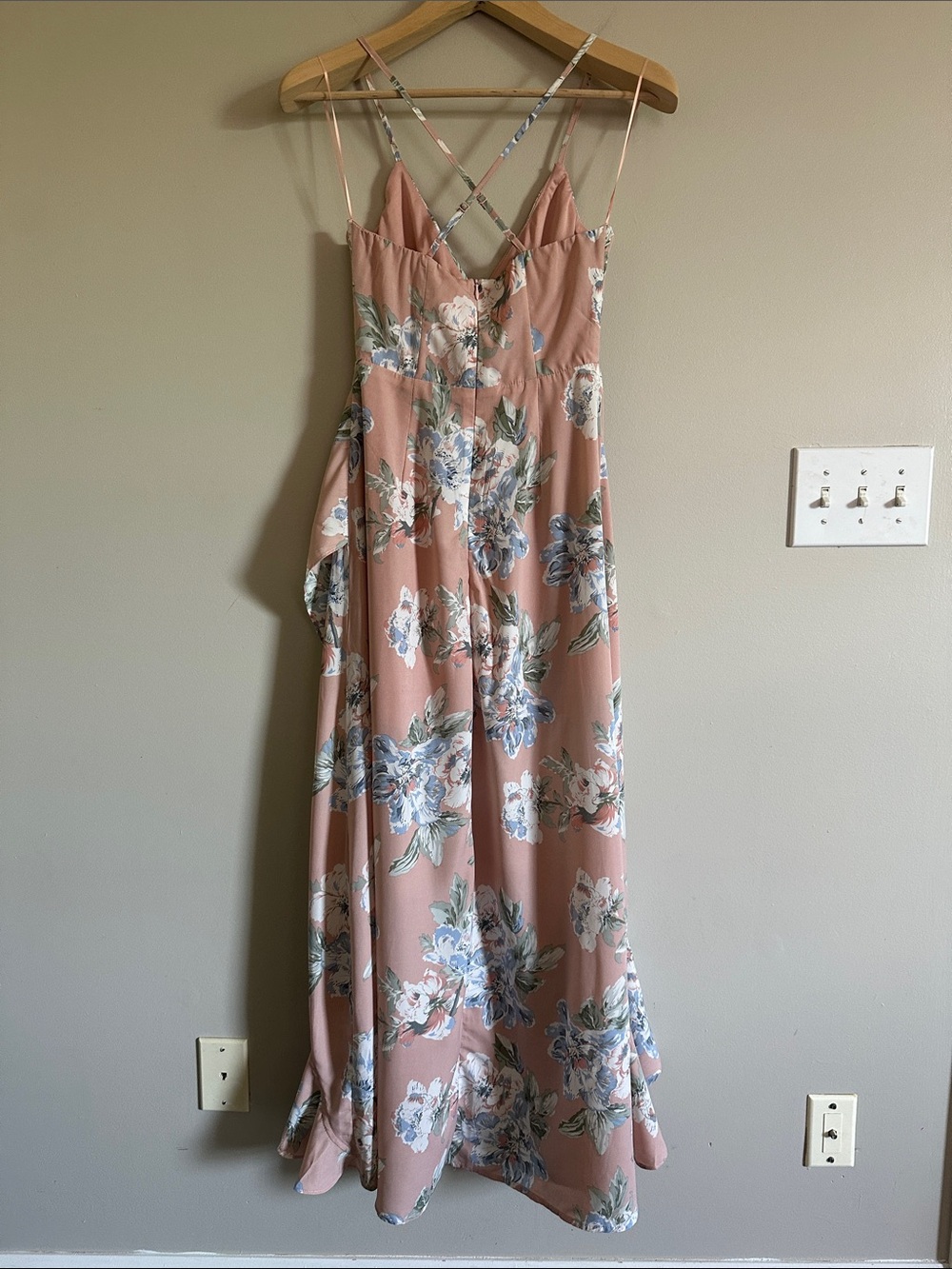 Floral High-Low Ruffle Maxi Dress - Picture 12 of 16